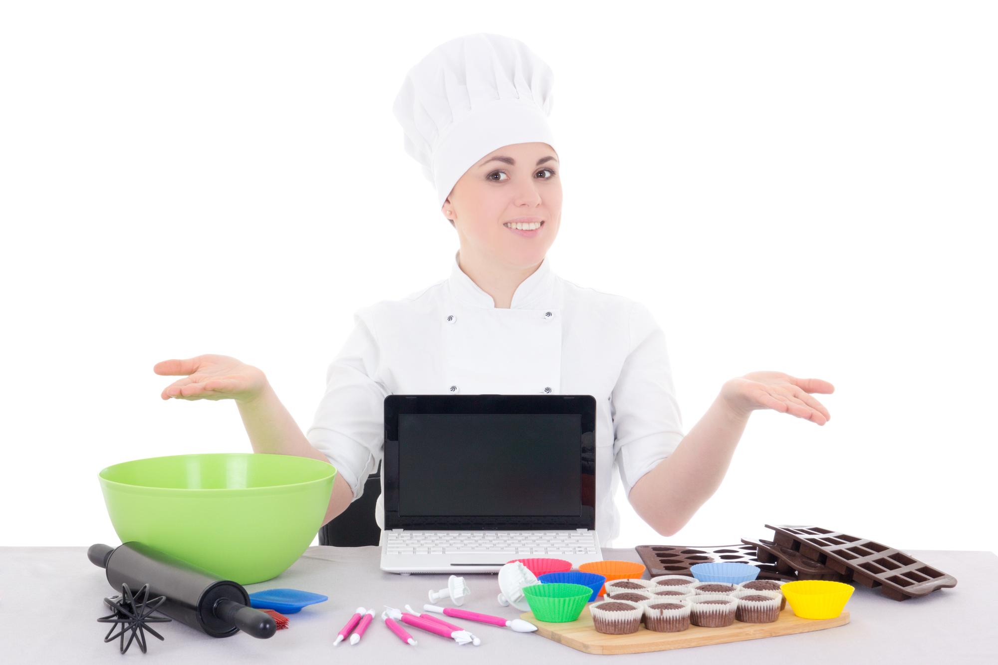 Spazio didattico con chef che spiega